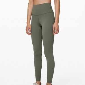 Green Lululemon Wunder Under Leggings
